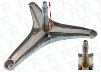 Imagen de EJE ZANUSSI ASIENTO CONICO 1-6204 Y 1-6205