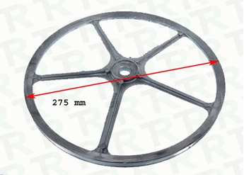 Imagen de POLEA BOMBO ARDO MERLO 400rpm 275 mm