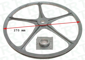 Imagen de POLEA CESTO CANDY TRAPEZOIDAL 270 mm