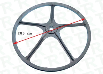 Imagen de POLEA BOMBO INDESIT 2000  285 mm