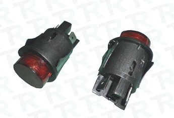 Imagen de INTERRUPTOR PULSADOR REDONDO ROJO