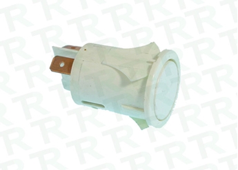 Imagen de INTERRUPTOR PULSADOR BLANCO REDONDO