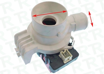 Imagen de BOMBA DESAGUE WHIRLPOOL PLASET