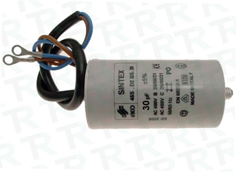 Imagen de CONDENSADOR 30 MF PERMANENTE C/CABLE .