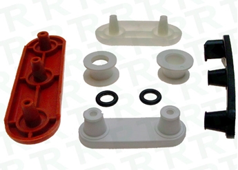 Imagen de CONJUNTO RUEDAS CESTO SUPERIOR COMPLETO LV ZANUSSI