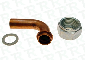 Imagen de PIPA CONEXCION CURVA GAS BUTANO 1/2" C/ TUERCA