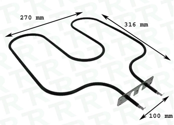 Imagen de RESISTENCIA 1700W 220V 270x316 mm HORNO BALAY