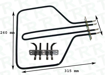 Imagen de RESISTENCIA 3345+875W 220V/48V 315x260 mm BALAY