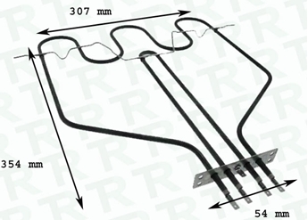 Imagen de RESISTENCIA 3345+1000W 220V HORNO BALAY
