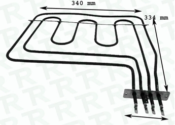 Imagen de RESISTENCIA DOBLE 1600+900W 220V HORNO BALAY