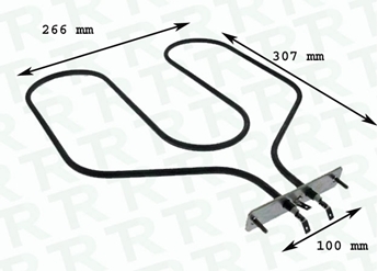 Imagen de RESISTENCIA 1500W 220V 266x307 mm HORNO TEKA