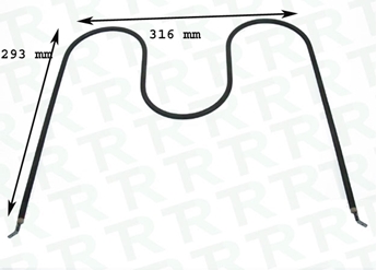 Imagen de RESISTENCIA 900W 220V 293x316 mm HORNO TEKA