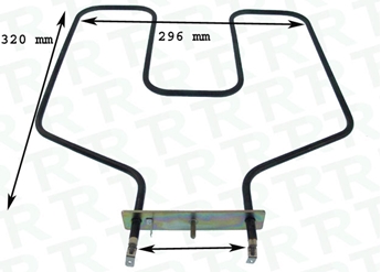 Imagen de RESISTENCIA 1000W 220V C/TORNILLOS HORNO TEKA