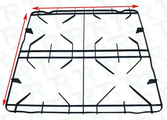 Imagen de PARRILLA 500x485 mm 4 FUEGOS FAGOR
