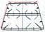 Imagen de PARRILLA 500x485 mm 4 FUEGOS FAGOR