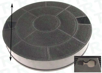 Imagen de FILTRO 190 mm CARBON WHIRLPOOL-IKEA