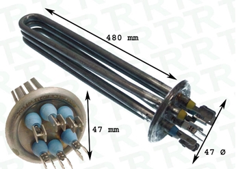 Imagen de RESISTENCIA LVV ZANUSSI 8000W 480MM