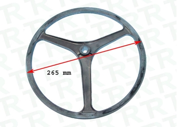 Imagen de POLEA BOMBO IGNIS-WHIP EJE PEQ. 265 mm