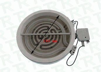 Imagen de CUERPO CALOR 1200W 220V 140 mm HALOGENA VITRO