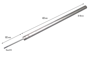Imagen de ANODO ROSCA M-6x100 20x400 mm