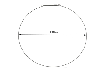 Imagen de ABRAZADERA EXTERIOR DE 8 KG  Ø 33 mm